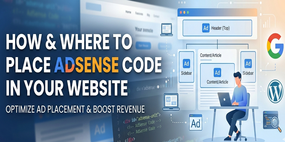 How & Where to Place AdSense Code in Your Website