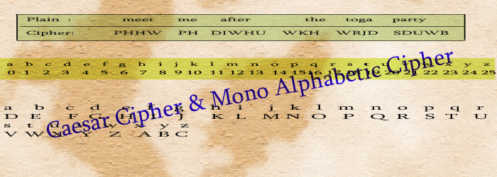 caesar cipher mono alphabetic cipher