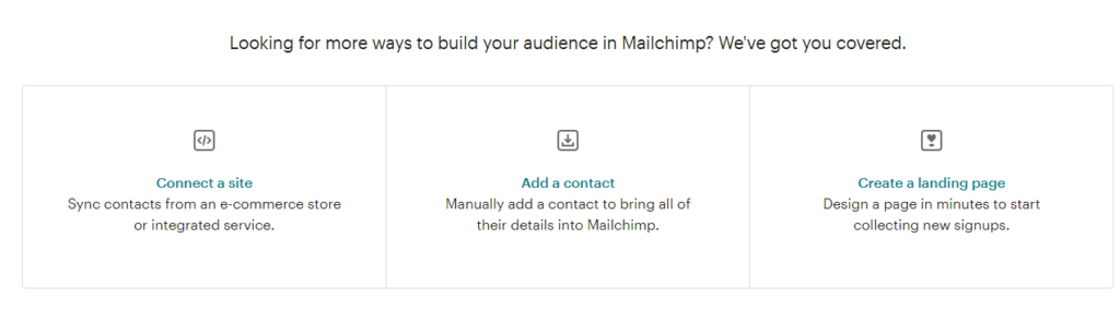 mailchimp add contacts