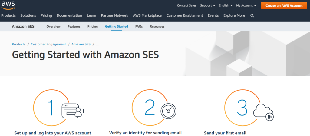 amazon ses or smtp service provider