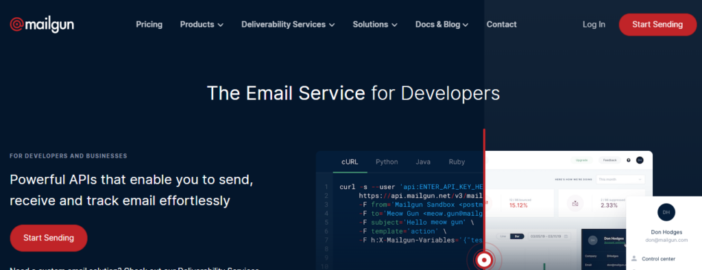 mailgun smtp service provider