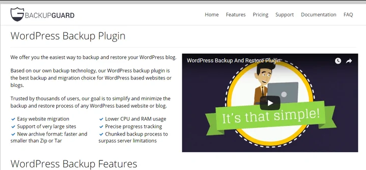 backupgaurd wordpress backup plugin