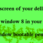 install fresh window8 and fix black screen problem