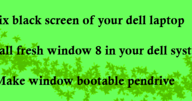 install fresh window8 and fix black screen problem