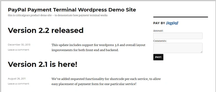 paypal payment terminal-wordpress paypal plugin