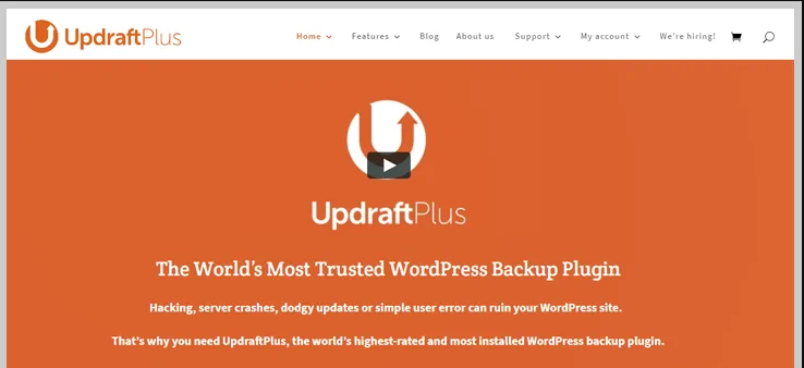 updraftplus wordpress backup plugin