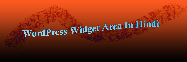 wordpress widget area in hindi