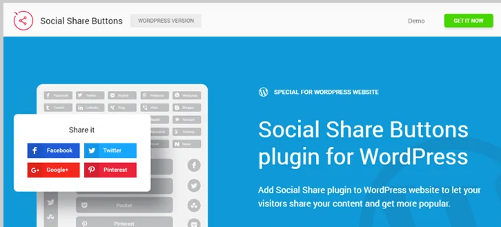 WordPress social share buttons plugins