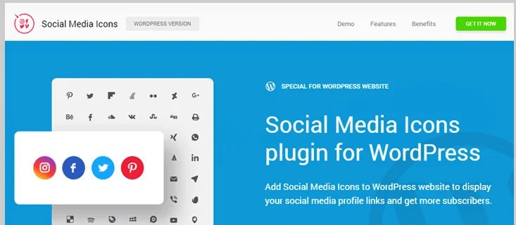wordpress social media icons plugins