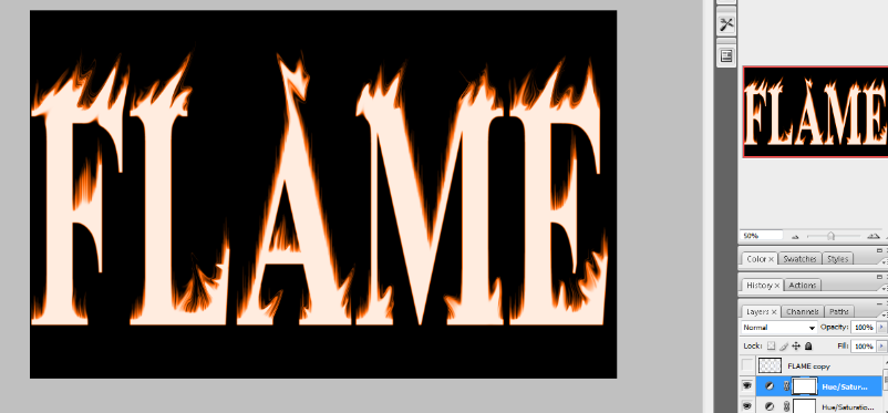 Flaming Hot Fire Text in Photoshop 17