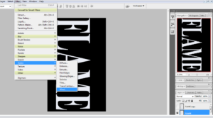 Flaming Hot Fire Text in Photoshop 8