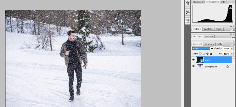 How to Add Falling Snow to Your Photos with Photoshop 12