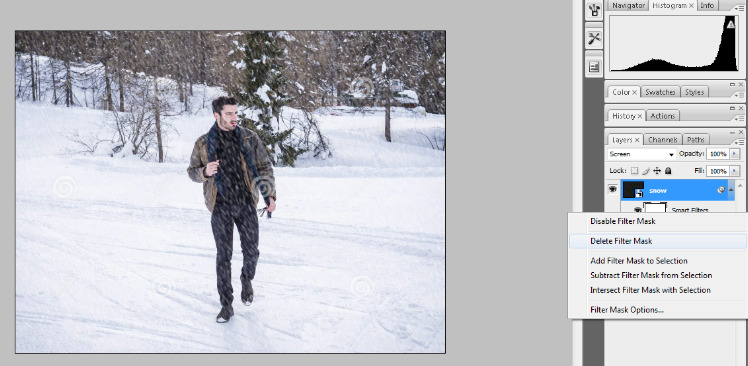 How to Add Falling Snow to Your Photos with Photoshop 14