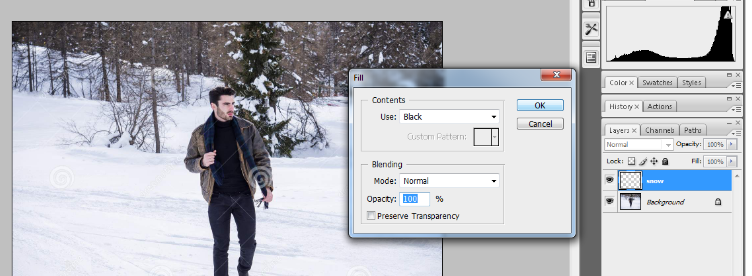 How to Add Falling Snow to Your Photos with Photoshop 3