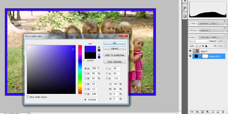 How to Add a Border to a Photo with Photoshop 8