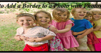 How to Add a Border to a Photo with Photoshop feature