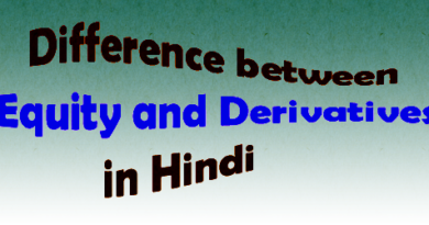 Difference between Equity and Derivatives in Hindi