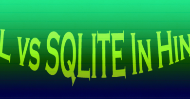 diffference between sql and sqlite in hindi