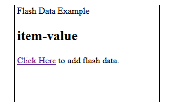 flashdata value