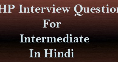 php interview questions for intermediate in hindi