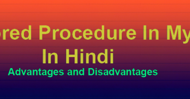 stored procedure in mysql in hindi