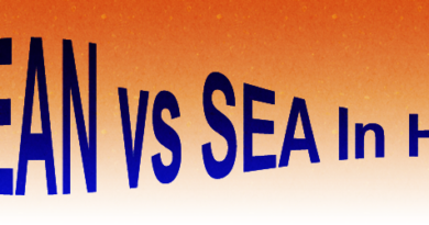ocean vs sea in hindi