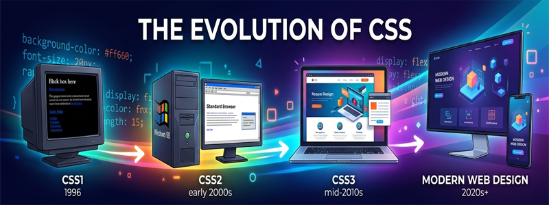 The Complete History of CSS: From Basic Styling to Modern Web Design