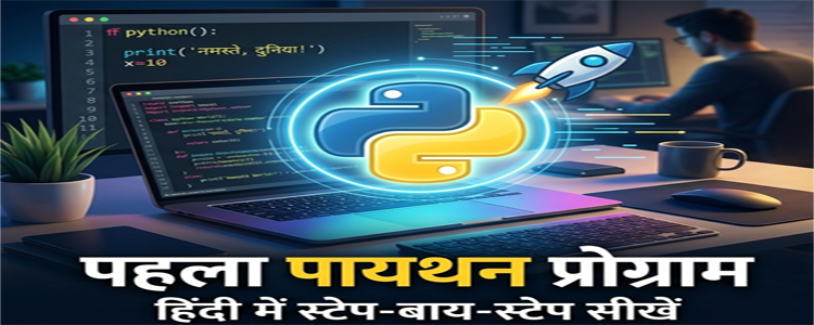 First Python Program Explained In Hindi feature img