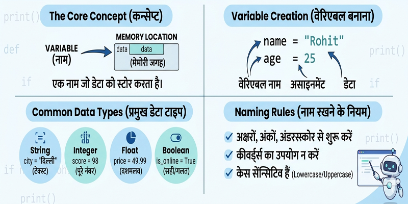 Python Variables Explained In Hindi content img