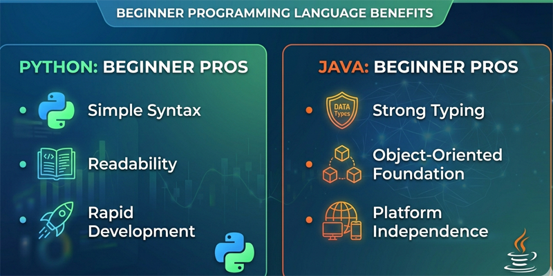 Python vs Java for beginners content img