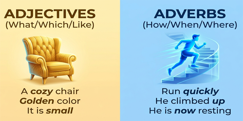 Adjectives and Adverbs in English content img