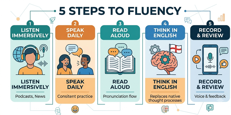 How to Improve Spoken English Fluently content img