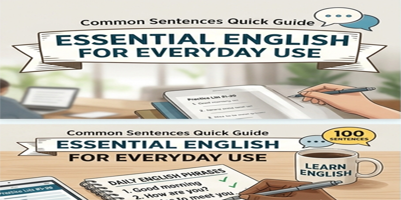 100 Most Common English Sentences content img