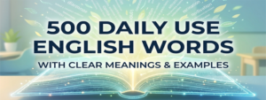500 Daily Use English Words with Meaning feature img