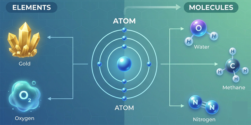 Atoms, Molecules, and Elements content img
