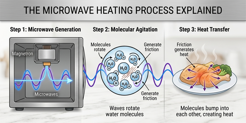 How Does a Microwave Oven Heat Food content img