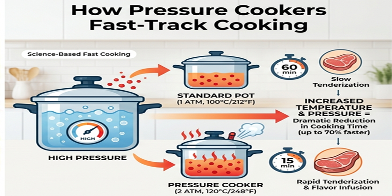 Why Does a Pressure Cooker Cook Food Faster content img
