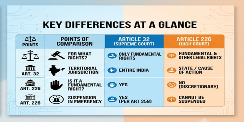 Article 32 vs Article 226 content img