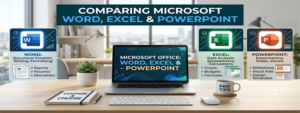 Microsoft Word Excel PowerPoint differences feature img